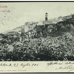 cartolina del 1904 dove si nota la Chiesa di Santa Croce a Manganella