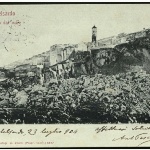 cartolina del 1904 dove si nota la Chiesa di Santa Croce a Manganella