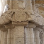la colonna all'interno della Chiesa di Santa Maria